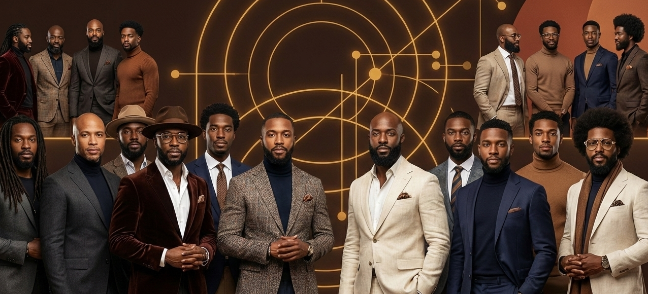 Brothers at a brunch event, connecting and smiling.